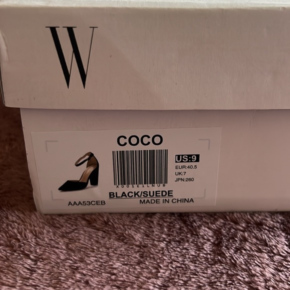 BNIB Dreampairs suede black heels - women’s size 9 - Picture 5 of 5